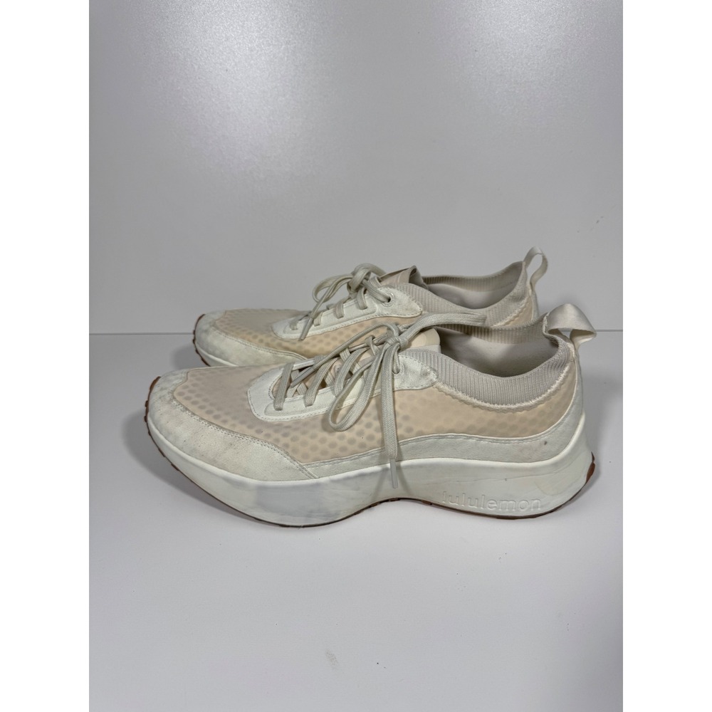 Lululemon CrossCity Sneaker Ivory Off White Men 12 Athleisure Casual Walking